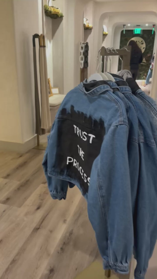 Trust The Process Denim Jacket